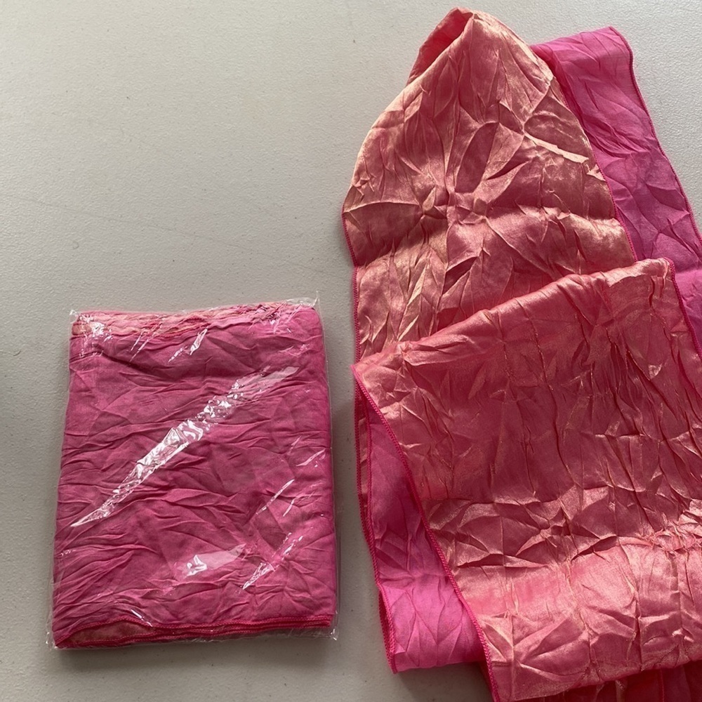 CHAIR TIES - 100 PINK Crush Iridescent 2 Sided Ties - Picture 9 of 10